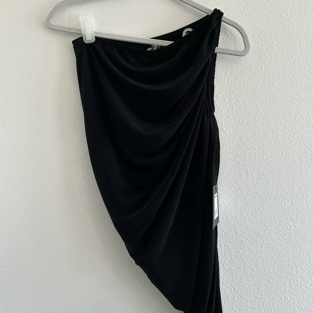 NEW Norma Kamali Diana One-Shoulder Ruched One-Piece Swimsuit